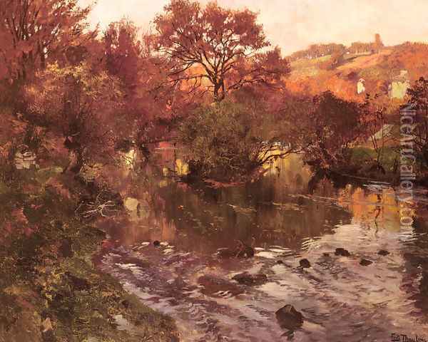 Golden Autumn, Brittany Oil Painting - Fritz Thaulow