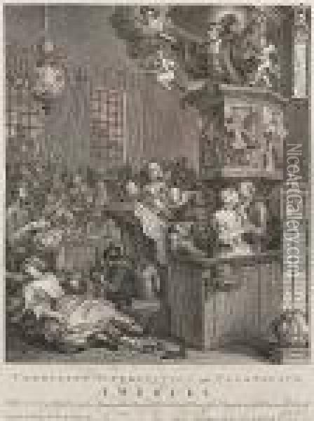 Credulity, Superstition And Fanaticism - A Medley (paulson 210) Oil Painting - William Hogarth