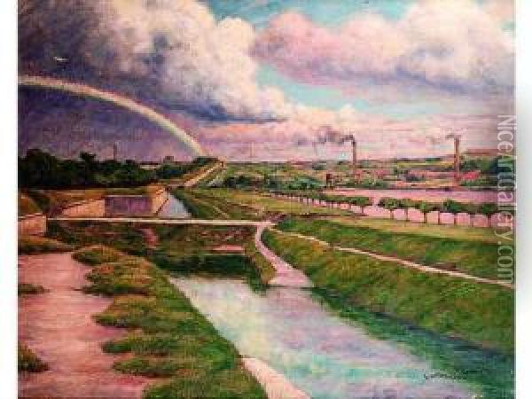 L'arc-en-ciel Oil Painting - Gaston Prunier