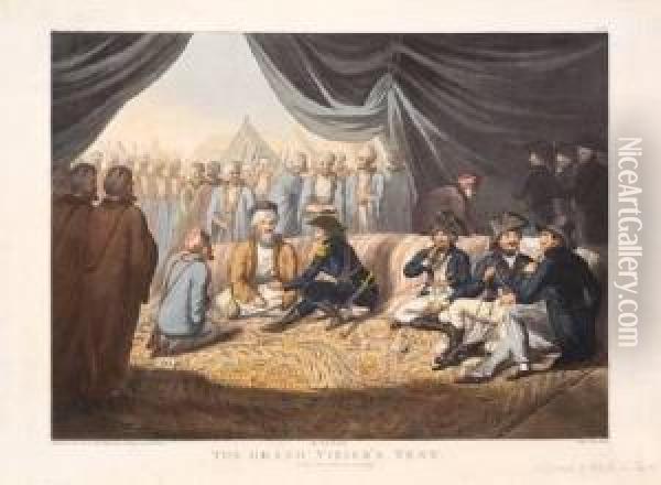 The Grand Vizier's Tent Oil Painting - William Spilsbury Of Bristol