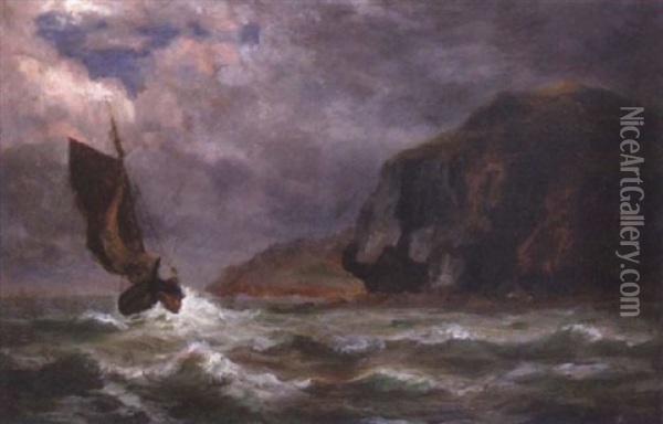 Coastal View Oil Painting - Sylvester Phelps Hodgdon