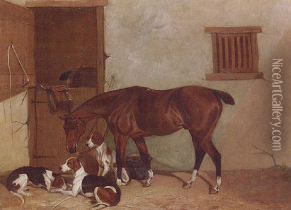 A Hunting Morning Oil Painting - Colin Graeme