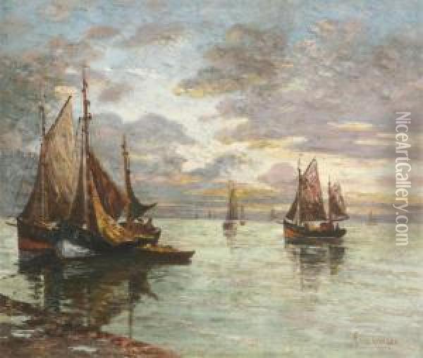 Marine Oil Painting - Franz Van Genesen