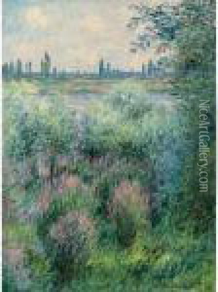 Bords De La Seine, Un Coin De Berge Oil Painting - Claude Oscar Monet