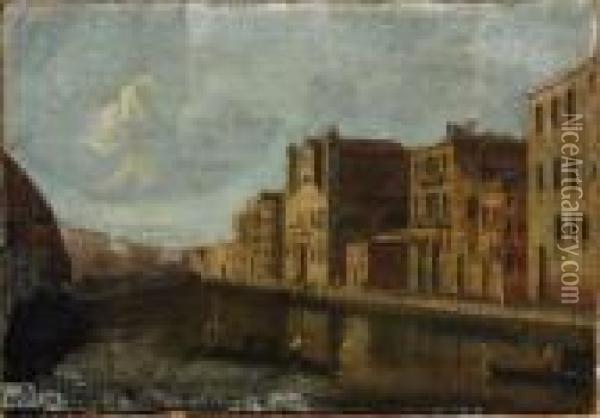 Vue De Venise Oil Painting - Apollonio Domenichini