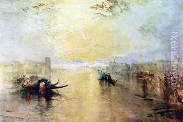 Venice, San Benedetto, view of Fusina Oil Painting - Joseph Mallord William Turner
