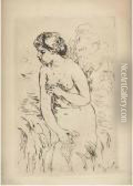 Le Chapeau Epingle, 3e Planche Oil Painting - Pierre Auguste Renoir