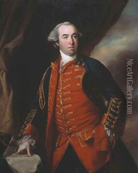 Lieutenant Colonel William Phillips (1731-81) 1764 Oil Painting - Francis Cotes