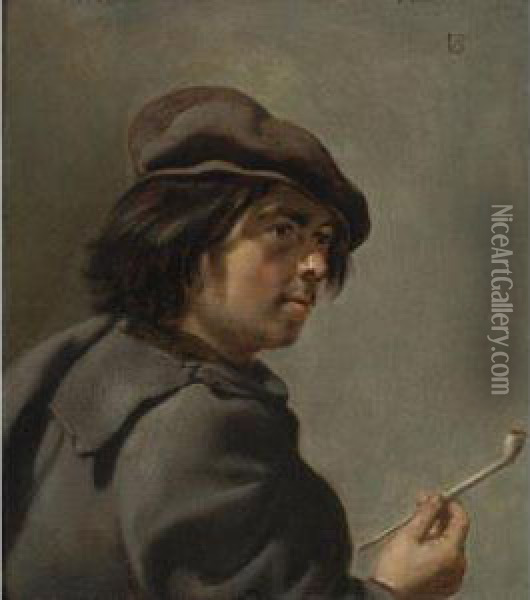 A Smoker Oil Painting - Jan Van Bijlert