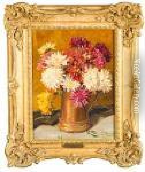 Floral Still Life Oil Painting - Leon Richet