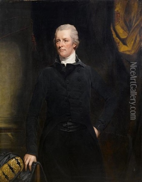 Right Honourable William Pitt The Younger Oil Painting - Sir John Hoppner