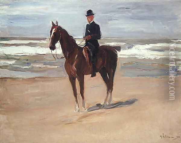 Rider on the Beach, 1908 Oil Painting - Max Liebermann