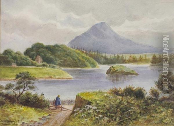 Glendalough Oil Painting - John Carey