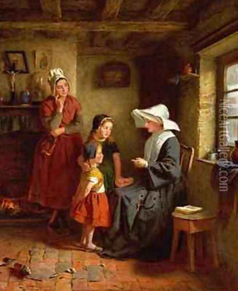 Early Teaching Oil Painting - George Hardy