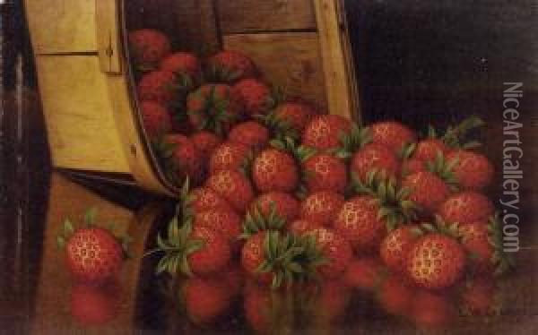 Strawberries Oil Painting - Levi Wells Prentice