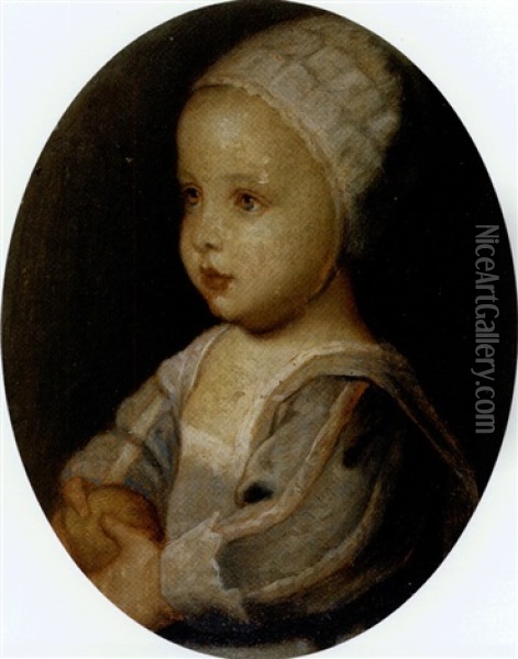 Portait Of Prince Arthur As An Infant Oil Painting - Hans Holbein the Younger