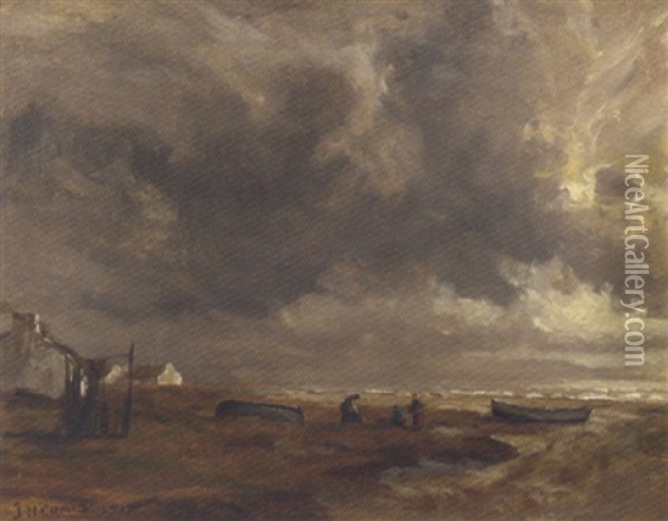Grey Day On The Down Coast Oil Painting - James Humbert Craig