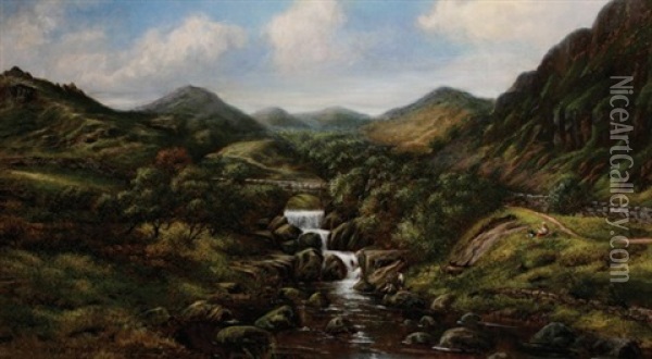 Highland Scene Oil Painting - William Henry Mander