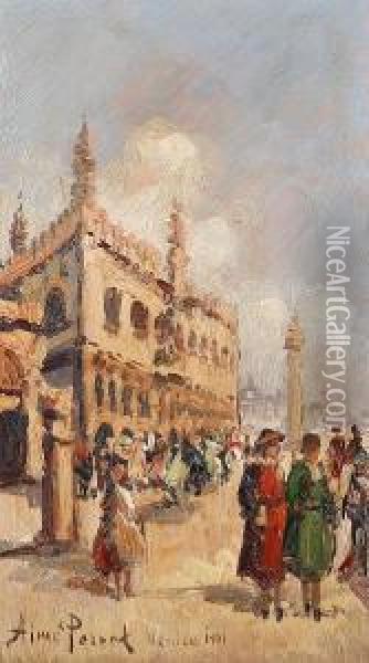 Venice Oil Painting - Aime Perret