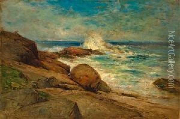 Marblehead Neck, Massachussets Oil Painting - George Henry Smillie