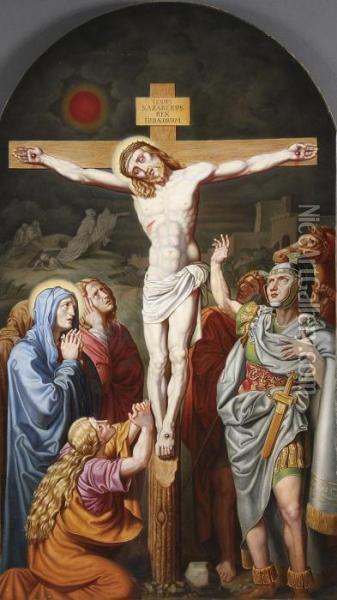 The Crucifixion Oil Painting - Josef Von Fuhrich