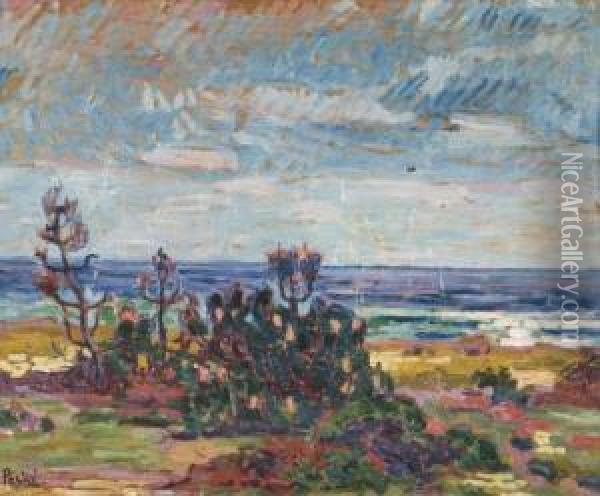 Paysage De Mediterranne Oil Painting - Jean Misceslas Peske