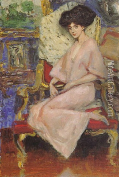 Elisabeth Von Wichmann Oil Painting - Albert von Keller