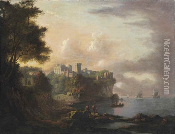 A View Of Culzean From The North Oil Painting - Alexander Nasmyth