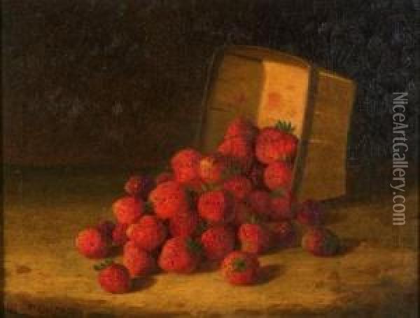 Basket Of Strawberries Oil Painting - Bryant Chapin