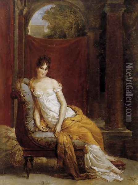 Madame Recamier 1802 Oil Painting - Baron Francois Gerard