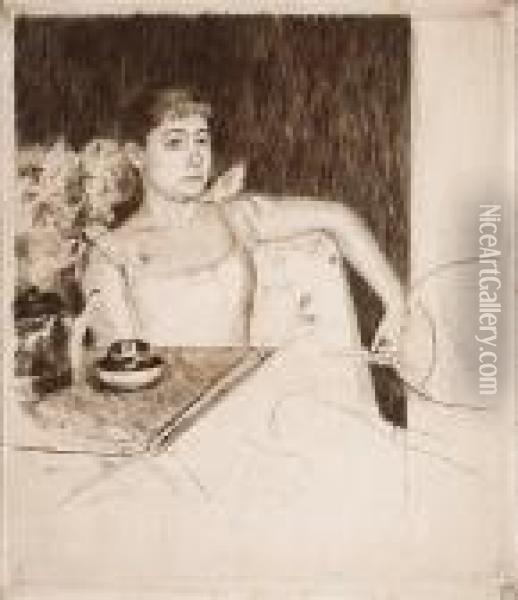 Tea Oil Painting - Mary Cassatt