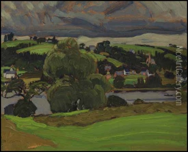 Petite Riviere, Nova Scotia Oil Painting - James Edward Hervey MacDonald