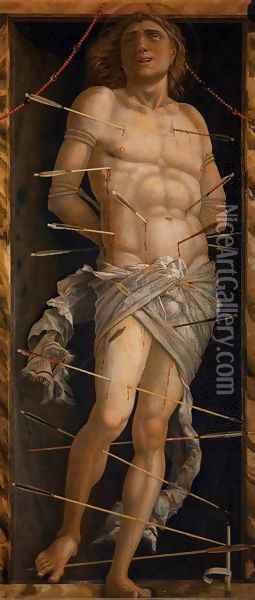 St Sebastian Oil Painting - Andrea Mantegna