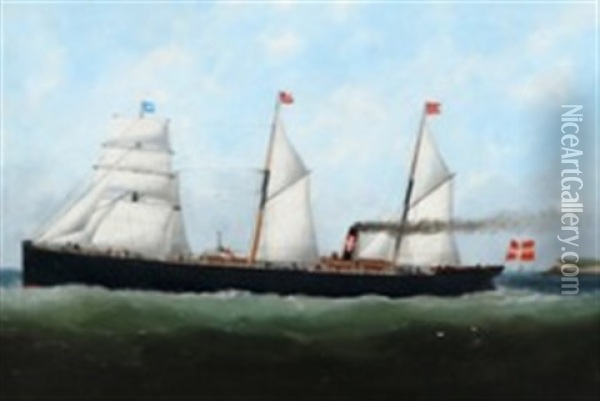 Ship Portrait Of The Steamship 