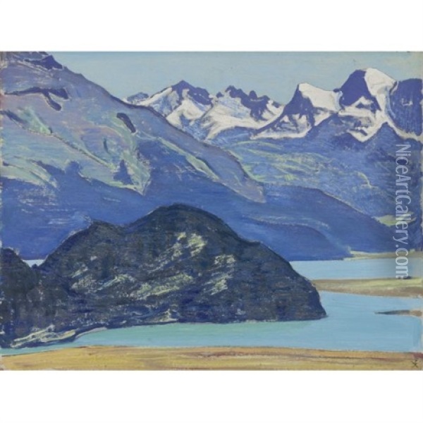 St. Moritz (from The Switzerland Series) Oil Painting - Nikolai Konstantinovich Roerich