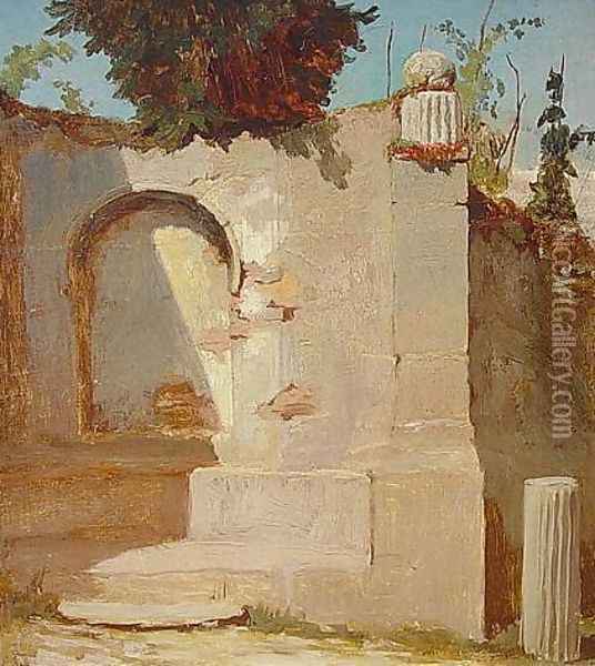 Roman Compagna Oil Painting - Elihu Vedder