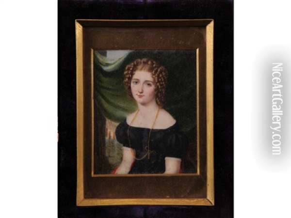 Portrait Of Mary Price Oil Painting - George Freeman