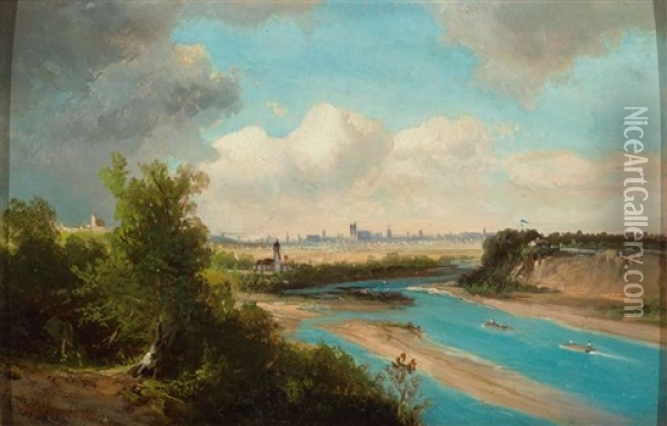 Munchen Von Suden Oil Painting - Rudolph Gustav Mueller