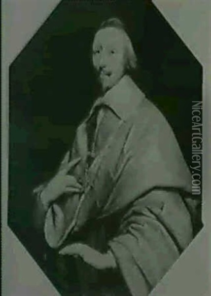Portrait En Buste Du Cardinal De Richelieu Oil Painting - Philippe de Champaigne