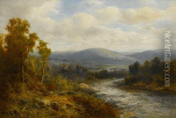 In The White Mountains Oil Painting - Thomas Bartholomew Griffin