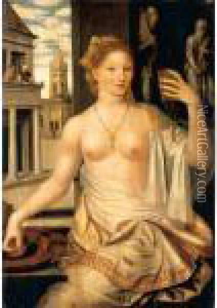 Bathsheba Observed By King David Oil Painting - Jan Massys