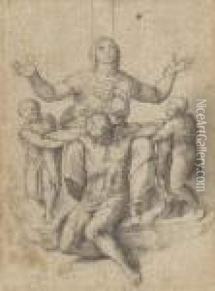 Pieta Oil Painting - Michelangelo