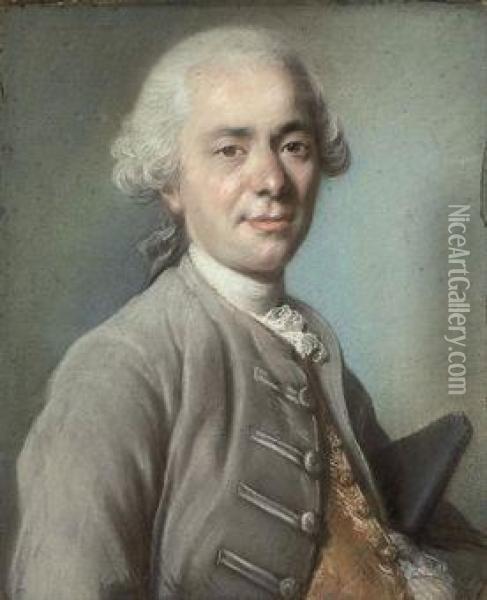 Portrait Of A Gentleman, Probably Of The Froment De Bouaillefamily Oil Painting - Pierre Allais