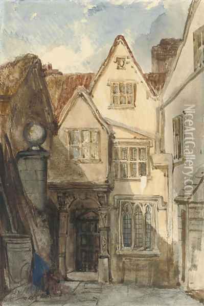 An alderman's house, Bristol Oil Painting - William James Muller