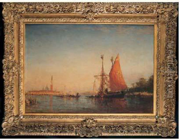Vue Du Grand Canal A Venise Oil Painting - Felix Ziem