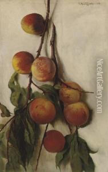 Peach Boughs Oil Painting - Charles Henry Gifford