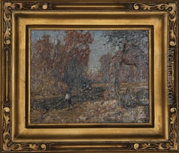 Darien, Connecticut Oil Painting - Samuel Harkness Mccrea