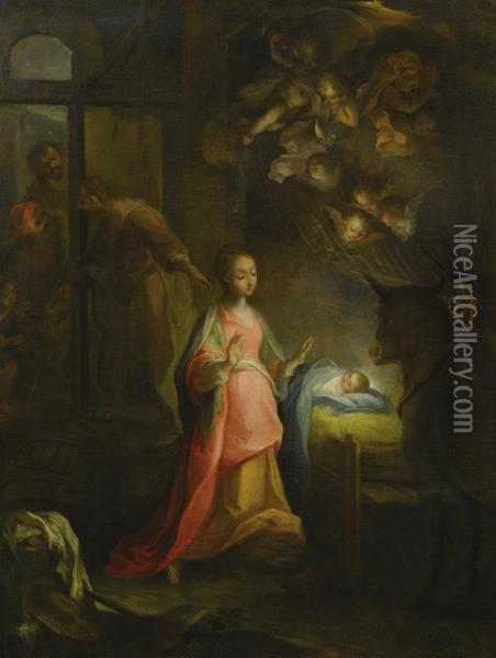 The Nativity Scene Oil Painting - Federico Fiori Barocci