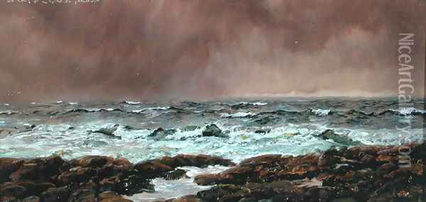 A Southerly on the Clyde, 14th June 1886 Oil Painting - John Edward Brett