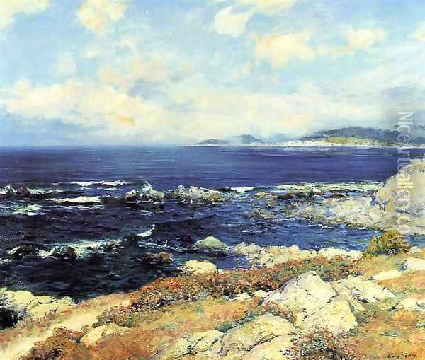 Carmel Coast Oil Painting - Guy Rose